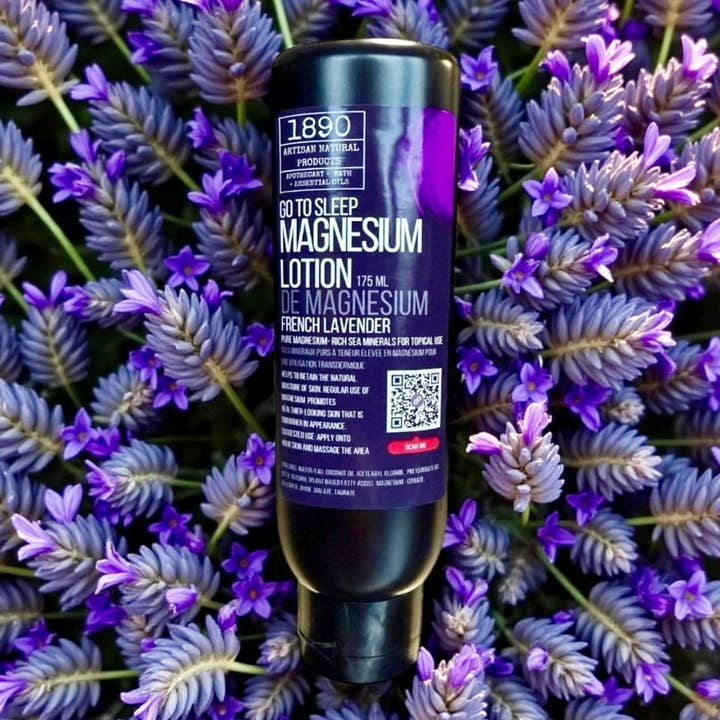 1890 Natural Bath Co - Wholesale Body Cream/Lotion - Go To Sleep Babe Magnesium Lotion (Lavender)
