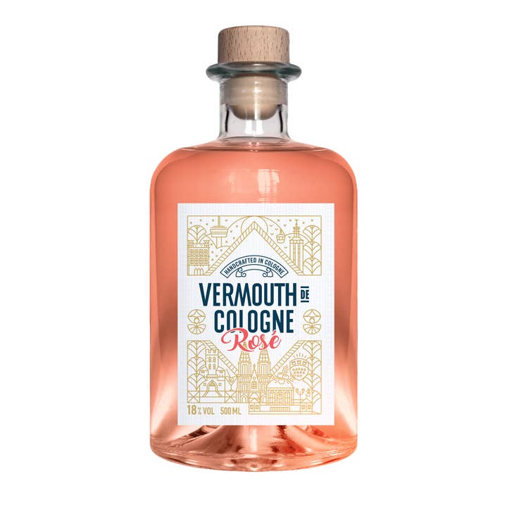 Vermouth de Cologne Rosé 500ml for wholesale by Gin de Cologne