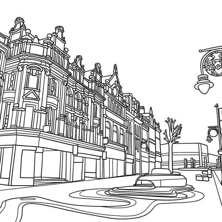 Colour Your Streets – wholesale Colouring and activity book – adult – Warrington Colouring Book (A4)2