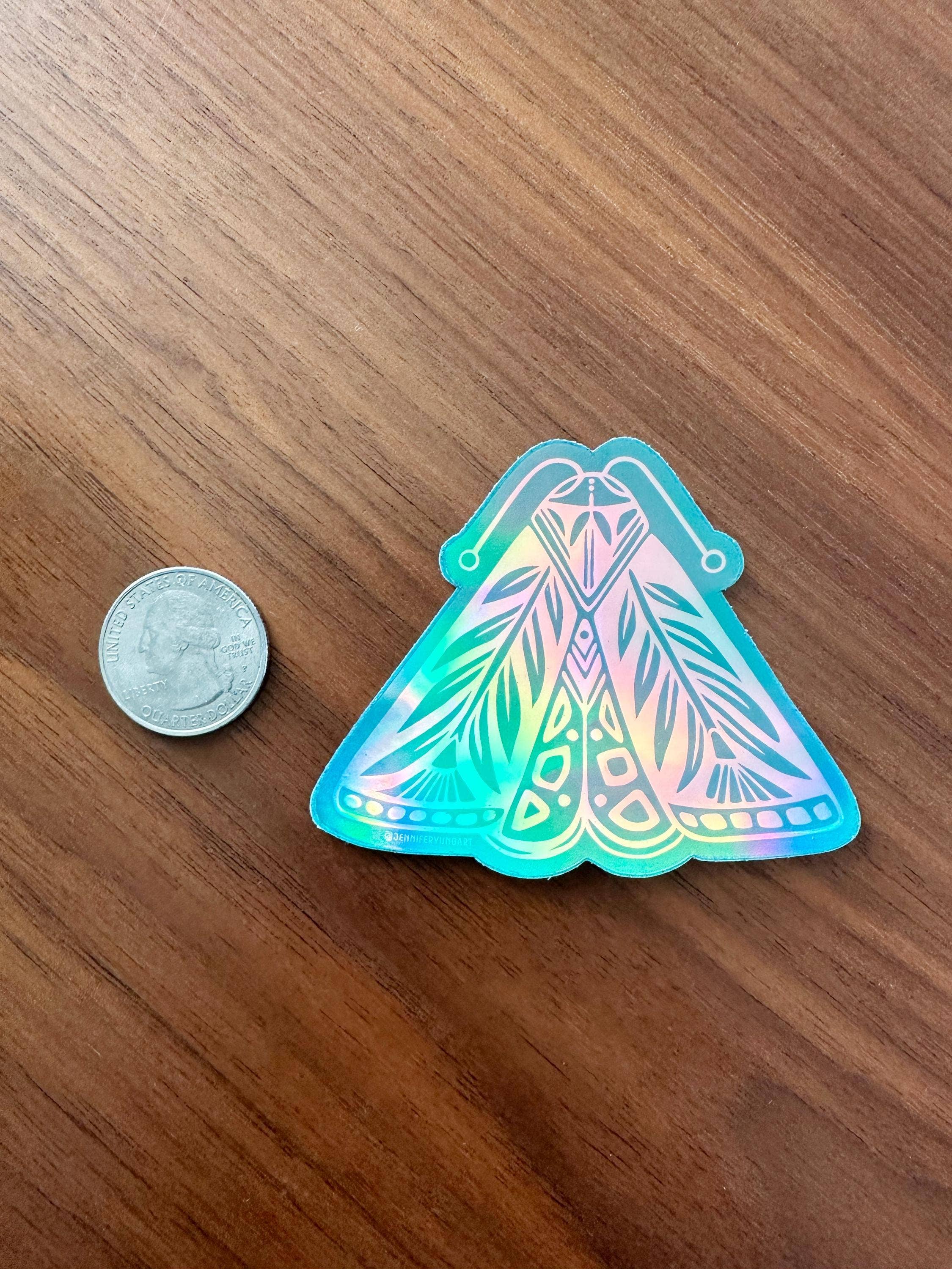 Jennifer Yung Art - Wholesale Sticker - Mystical Creatures & Insects Holographic Sticker Set4