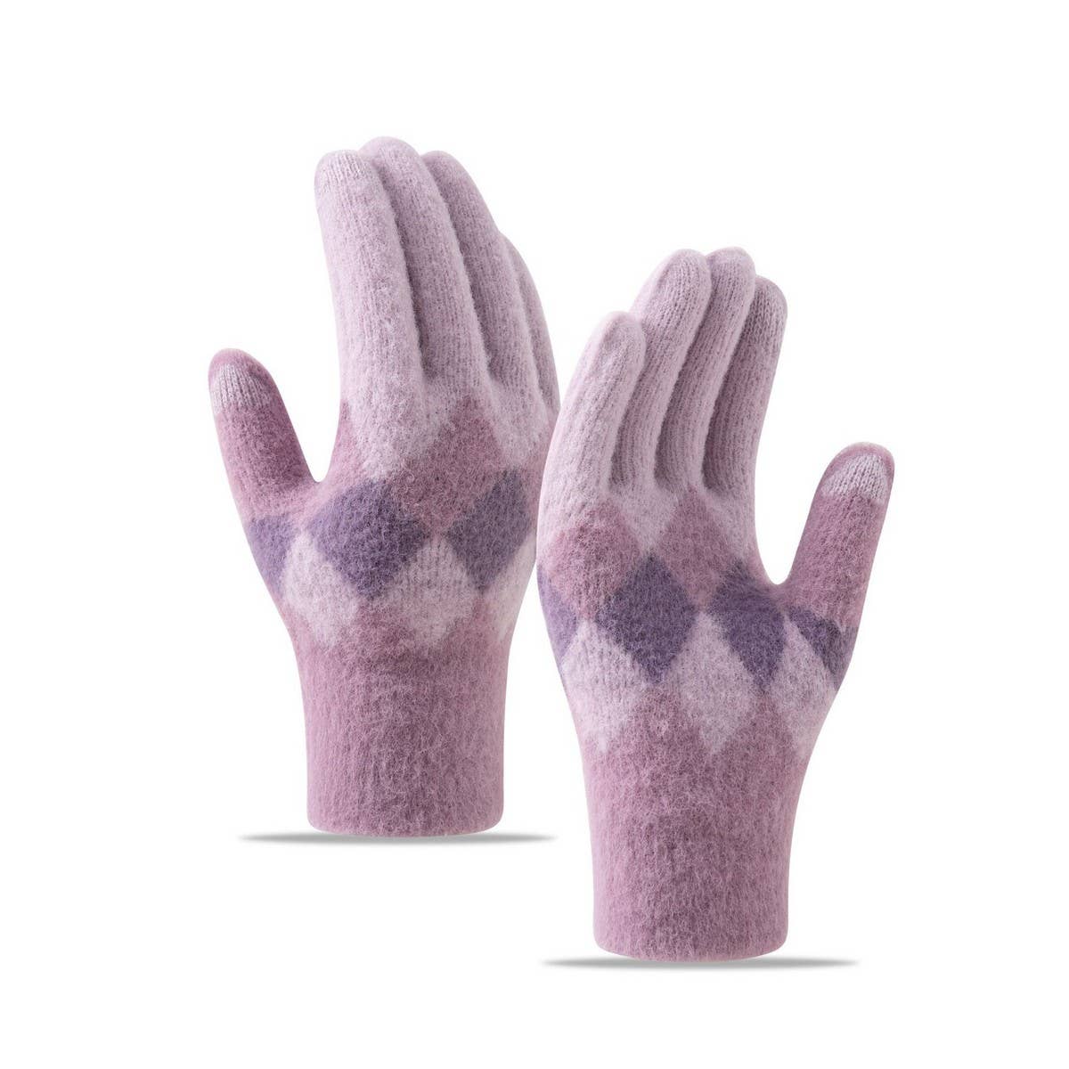 NINEXIS - Wholesale Gloves - Women's - CWAG00557_WOMEN WINTER  KNIT TOUCHSCREEN GLOVES3