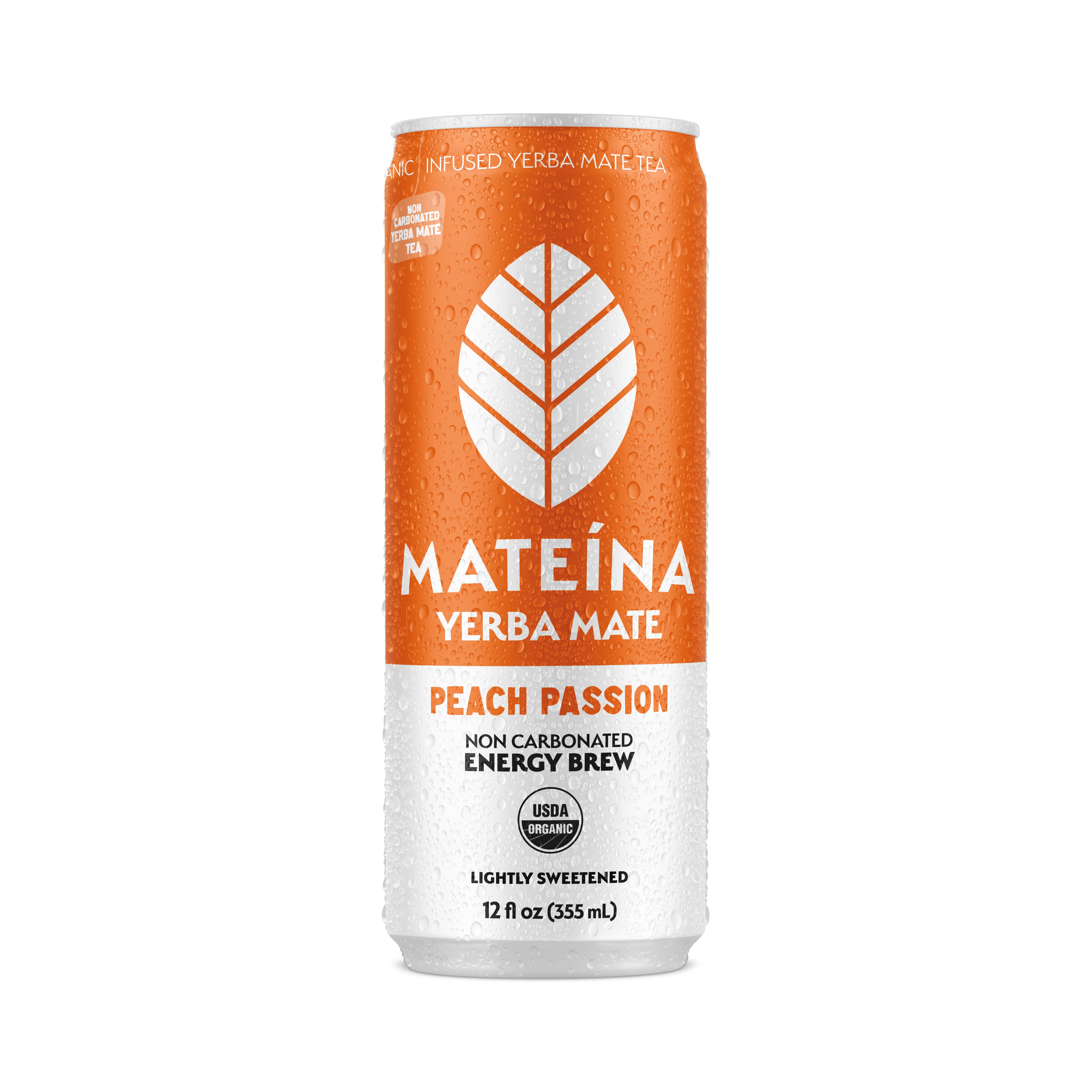 Mateina - Wholesale Sports/Energy Drink - Energy Brew - Peach Passion | Case of 12 (50% off!)