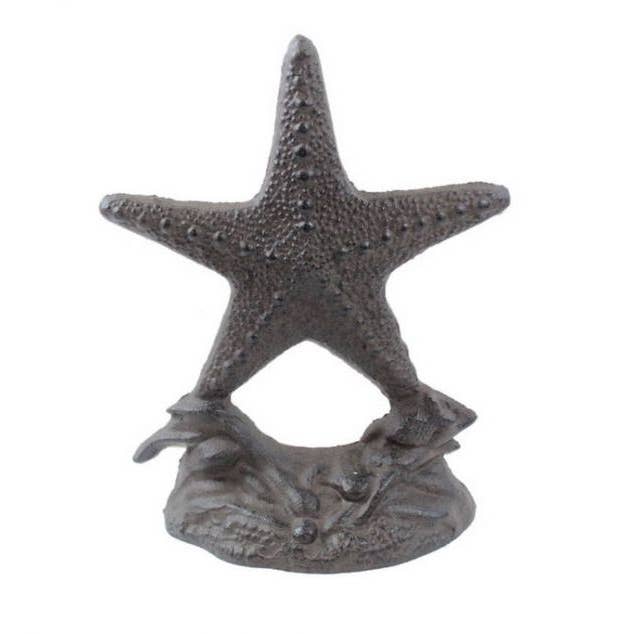 Gietijzeren zeester deurstopper 11" voor wholesale door Hampton Ironworks