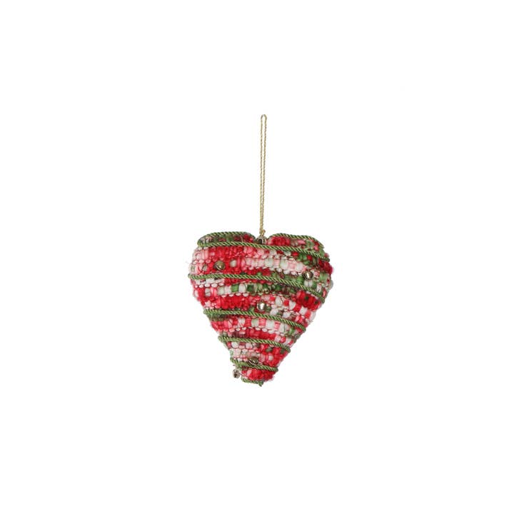 Vatican Homes - Wholesale Ornament - 4.5" Heart Ornament With Jingle Bells