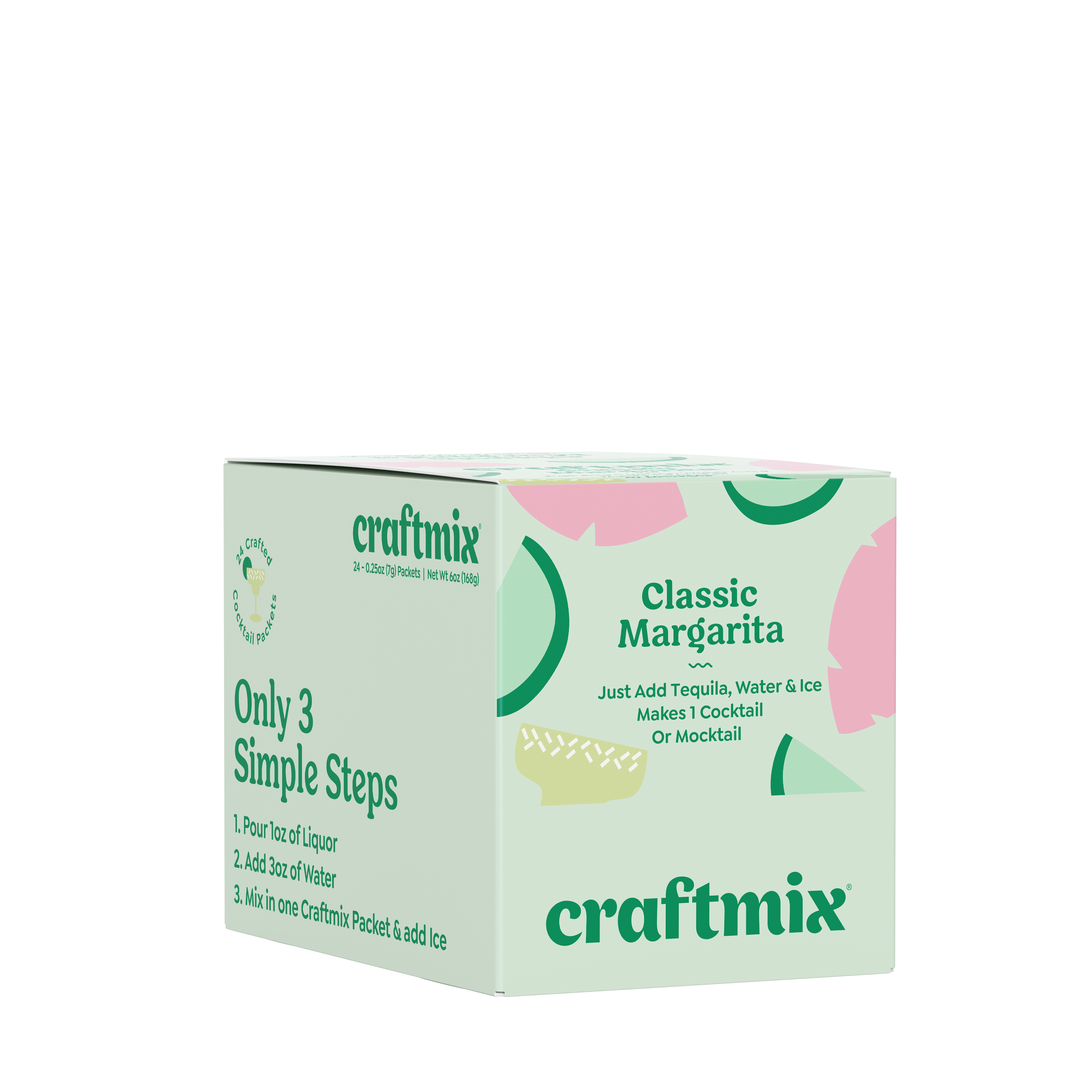 Craftmix - Wholesale Cocktail Mix/Syrup - Classic Margarita Cocktail / Mocktail Mixer - 24ct Caddy9