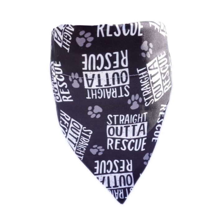 Dog Bandana - Straight Outta Rescue for wholesale by Steph & Joe Art Co.