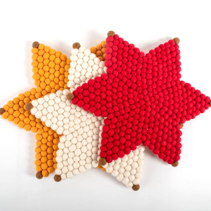 Reefelt – Engroshandel Bordskåner – Star Design10 Tommer Filt Bordskåner - 10 „Stjerne