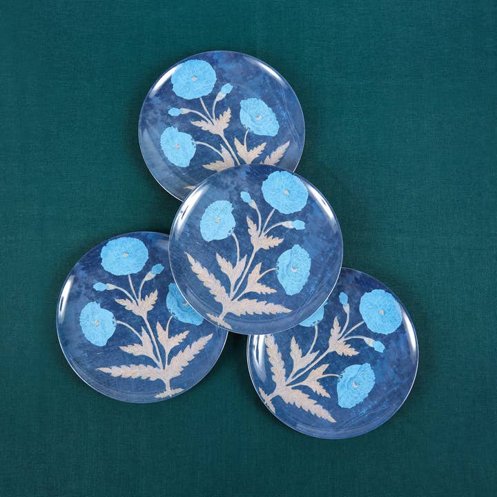 Siren Song - Wholesale Dinner Plate - Poppy Blue Dinner Plates Set of Four5