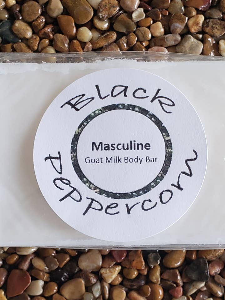 Barra corporal de leche de cabra masculina (sin SLS/SL), 3.5 oz/100 g para venta al por mayor de Pink Peppercorn