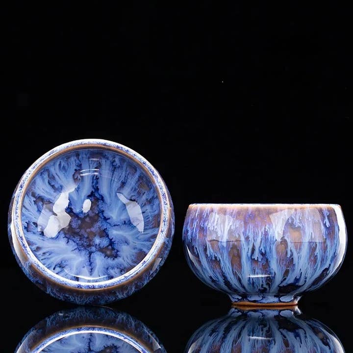 Otterware - Wholesale Coffee/Tea Cup - Handmade Artisanal Tenmoku Glaze Tasting Cup (Single)23