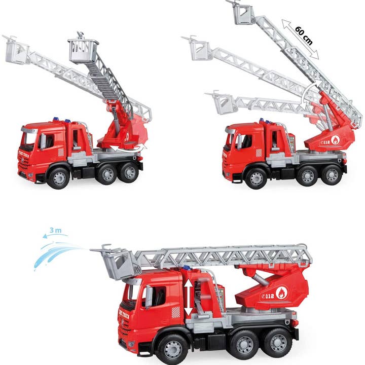 Red Fire Truck Fire Ladder with Real Water Function and Action f for wholesale on Faire1