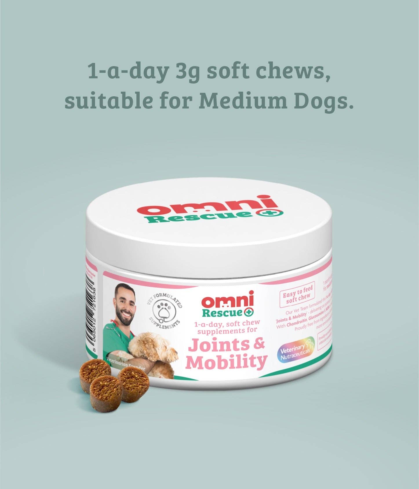 Omni – wholesale Pet supplement – Dog – Omni Rescue - ‘Joints & Mobility’ supplement10