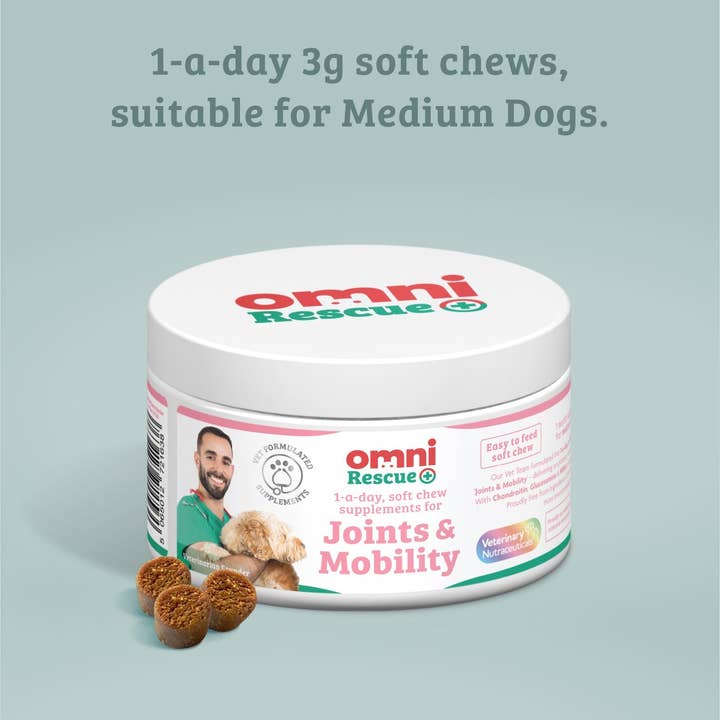 Omni – wholesale Pet supplement – Dog – Omni Rescue - ‘Joints & Mobility’ supplement10