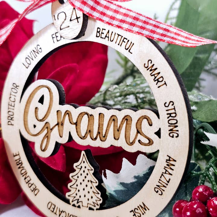 Variety of Grandma names ornaments- 27 varieties, requests for wholesale by Cul de Sac Critters