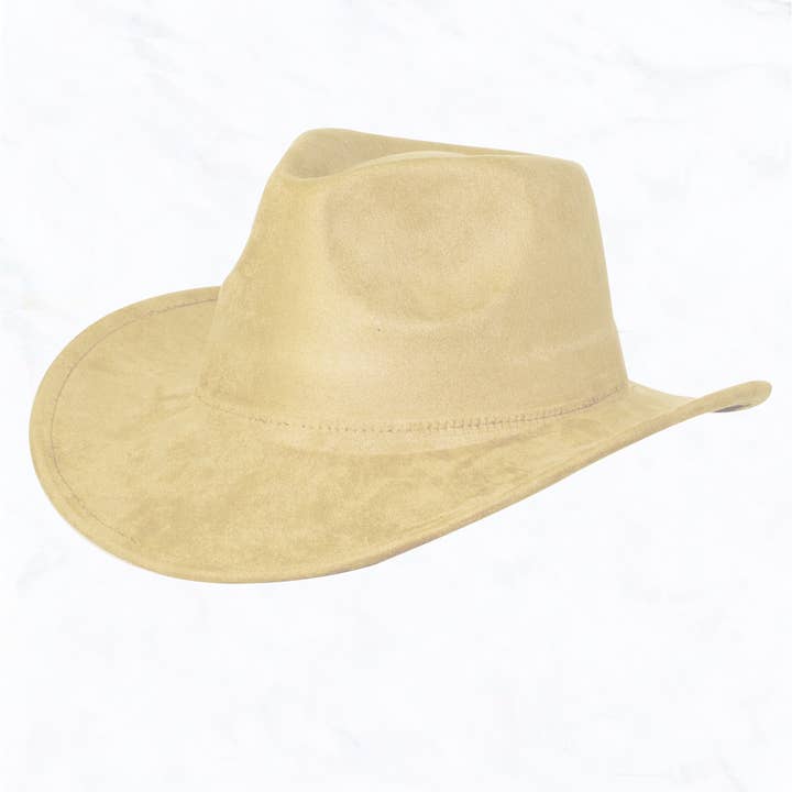 Suzie Q USA - Wholesale Fedora - Women's - Suede Regular Cowboy Fedora Hat