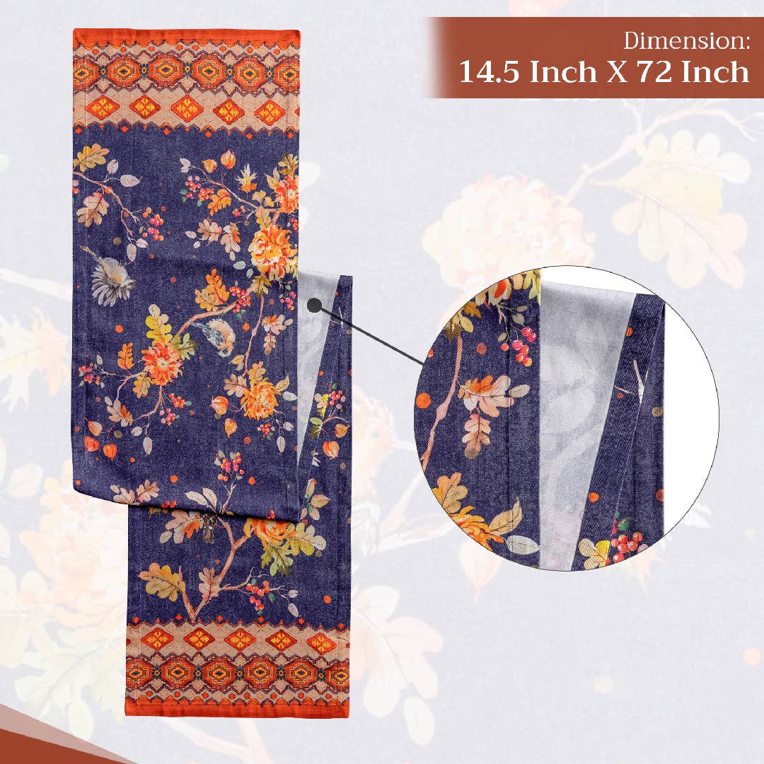 Maison d'Hermine - Design in Every Thread - Wholesale Table Runner - Table Runner 100% Cotton - Single Layer- Fall-Kelim-Infinity3