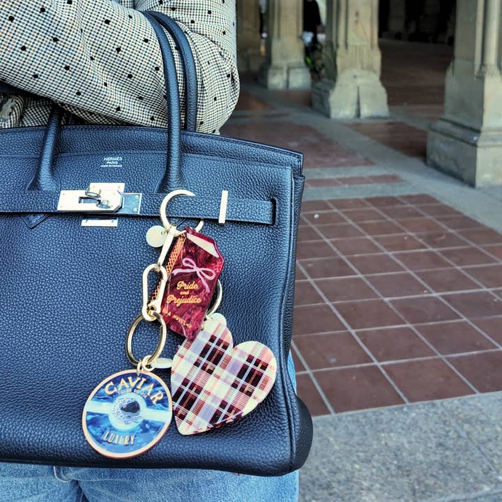 Solar Eclipse - Wholesale Keychain – Women's - Hand-painted Pride & Prejudice Book Bag Charm + Keychain3