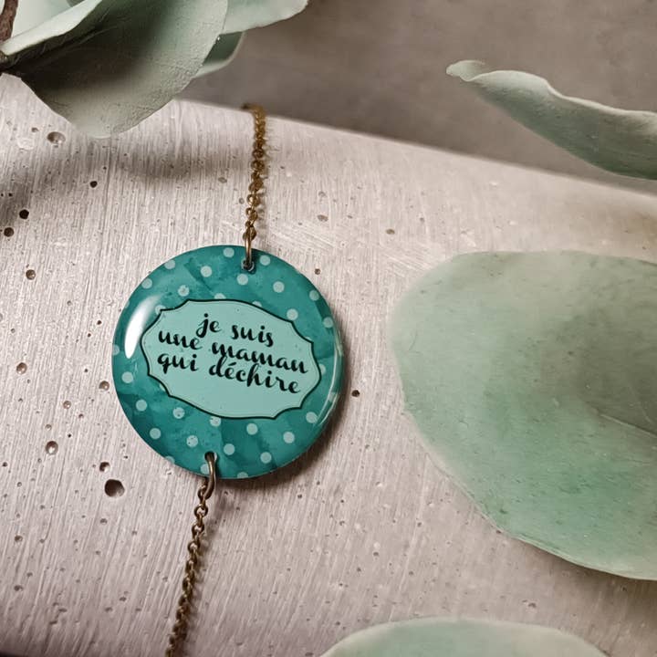 Saumur armband — Jag är en mamma som sliter upp 0245 för wholesale av une Hirondelle sous le Tilleul