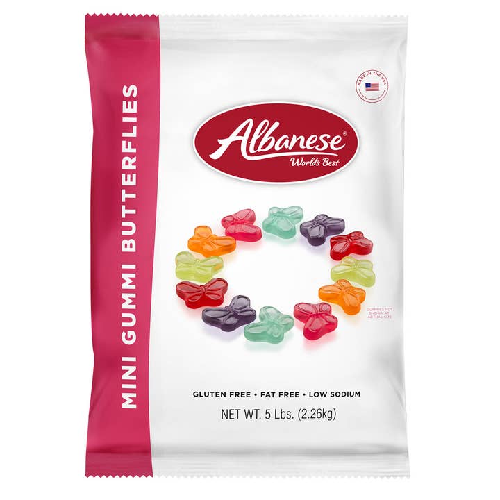 I Got Your Candy - Wholesale Gummy - Albanese Mini Gummi Butterflies - 5lb2