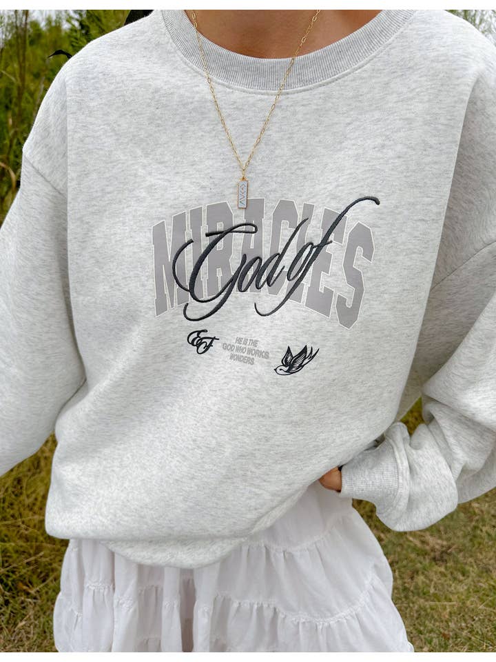Elevated Faith – Engroshandel Sweatshirt - Dame – Gud af Mirakler Unisex Crewneck