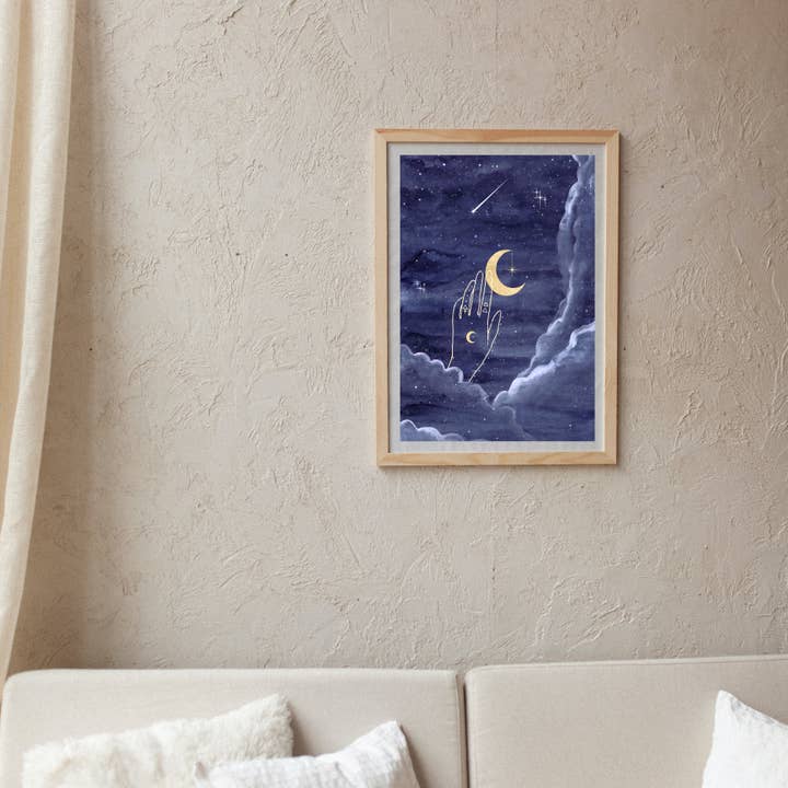 Once in a Blue Moon Art Print for wholesale by Terra Soleil