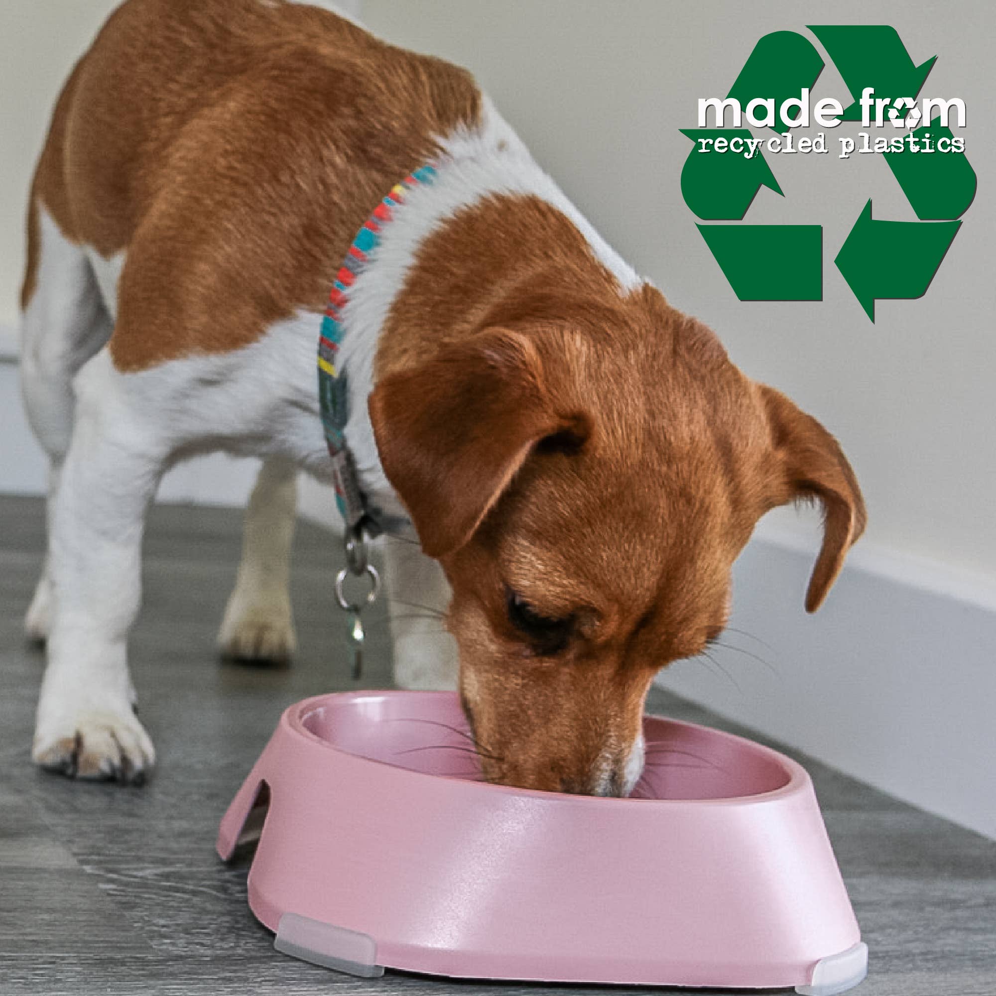 Ancol Pet Products Ltd – wholesale Pet bowl – Cat/dog – Large Feeding Bowl Made From Recycled Plastics- Pink2