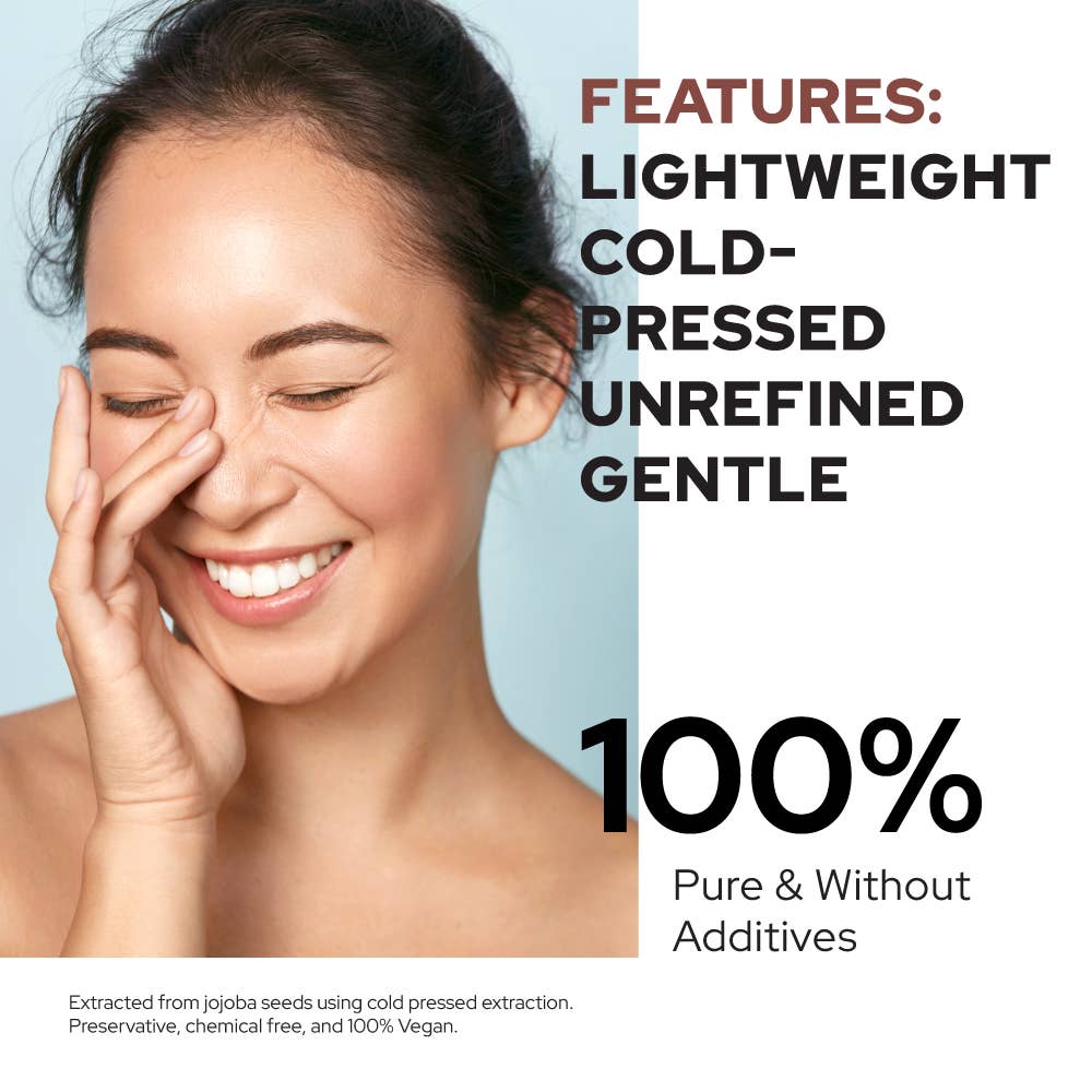 Plant of Life - Wholesale Bath/Body Oil - Jojoba Oil | Organic | Skin, Hair, DIY | 100% Pure | Size5