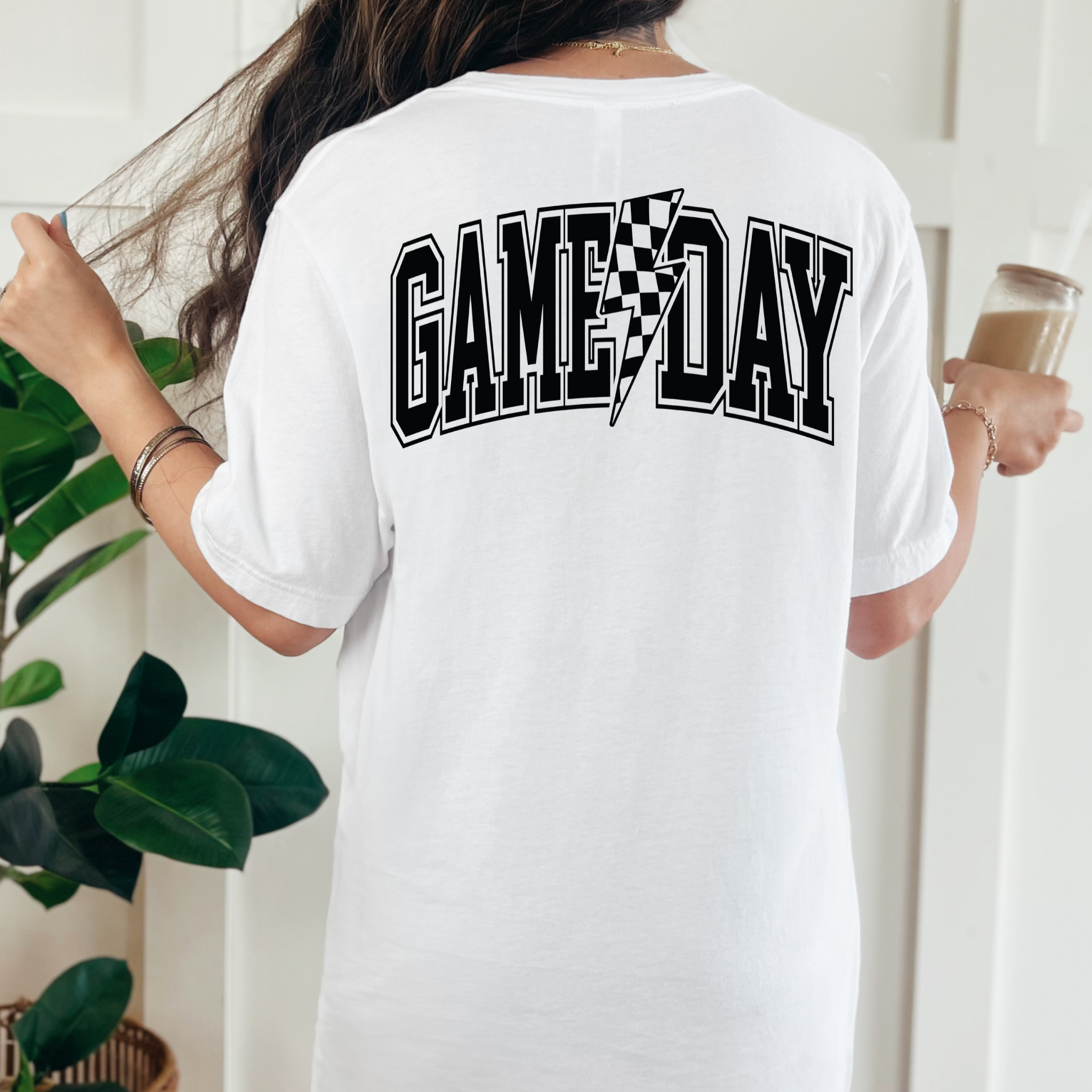 TEELUX - Wholesale Sublimatie-transfer - (hemd niet inbegrepen) Game Day met Bliksemschicht Wit - Zeefdruk Transfer2