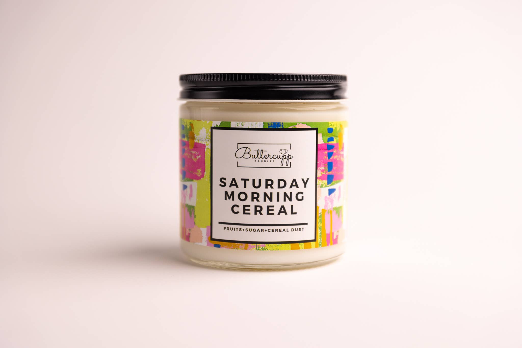 Buttercupp Candles - Wholesale Jar/Filled Candle - Saturday Morning Cereal Soy Candle and Melts2
