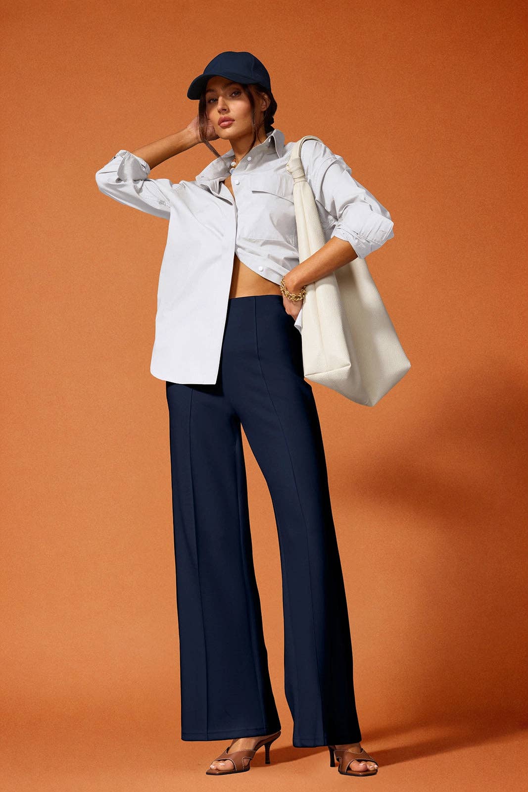 Blanc brillant Chemise Boutonnée - Blanc Brillant en vente sur Faire1