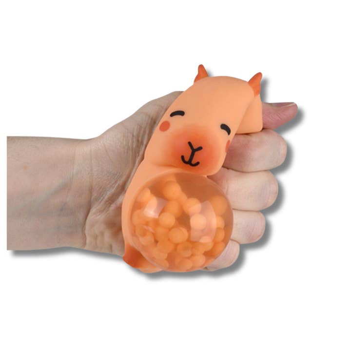Toyarina - Wholesale Squishy Toy - Kids & Baby - Squeezy Bead Capybara Balls in Assorted Colors1