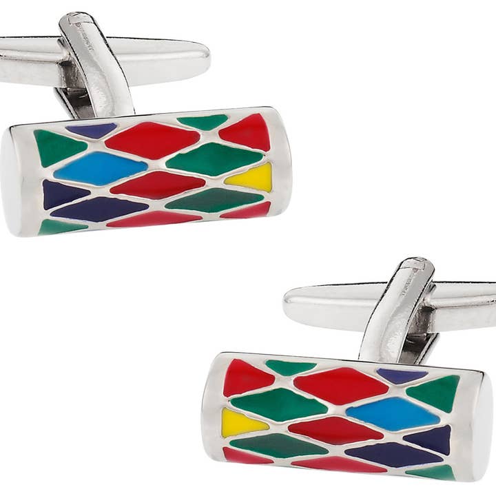 Abotoaduras de arlequim por atacado de Cuff-Daddy