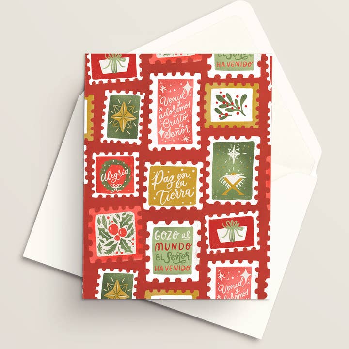 Vivi Furlong - Wholesale Christmas Card - Estampillas de Navidad | Tarjeta cristiana | Tarjeta hecha a mano | Tarjeta de fiestas | Tarjetas navideñas | Navidad 2025 | Basada en la fe2