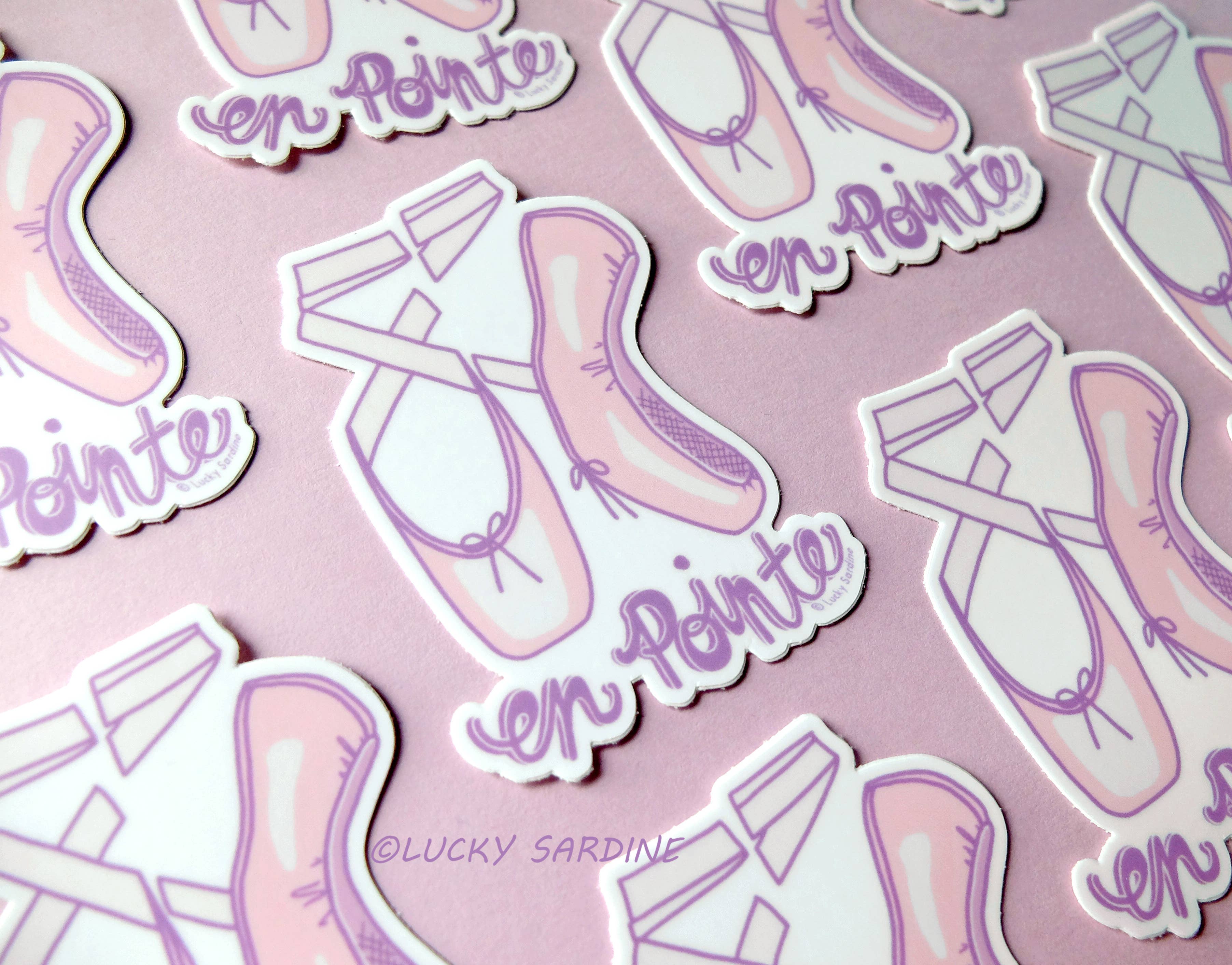 Lucky Sardine - Wholesale Sticker - En Pointe Ballet, Dance Shoe, Nutcracker Vinyl Sticker1