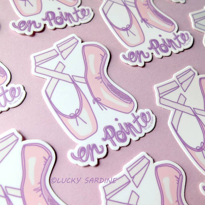 Lucky Sardine - Wholesale Sticker - En Pointe Ballet, Dance Shoe, Nutcracker Vinyl Sticker1