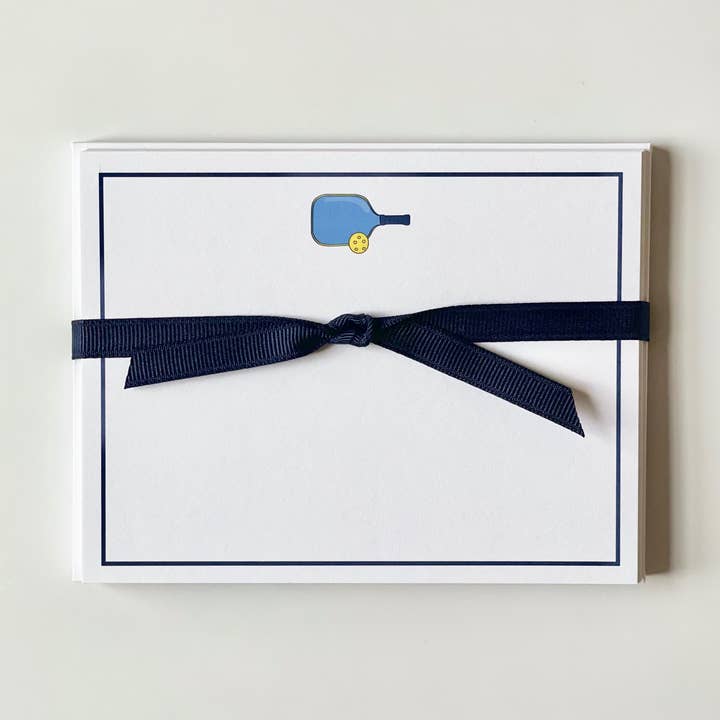 Pickleball - Flat Note Cards for wholesale by Georgetown Paperie