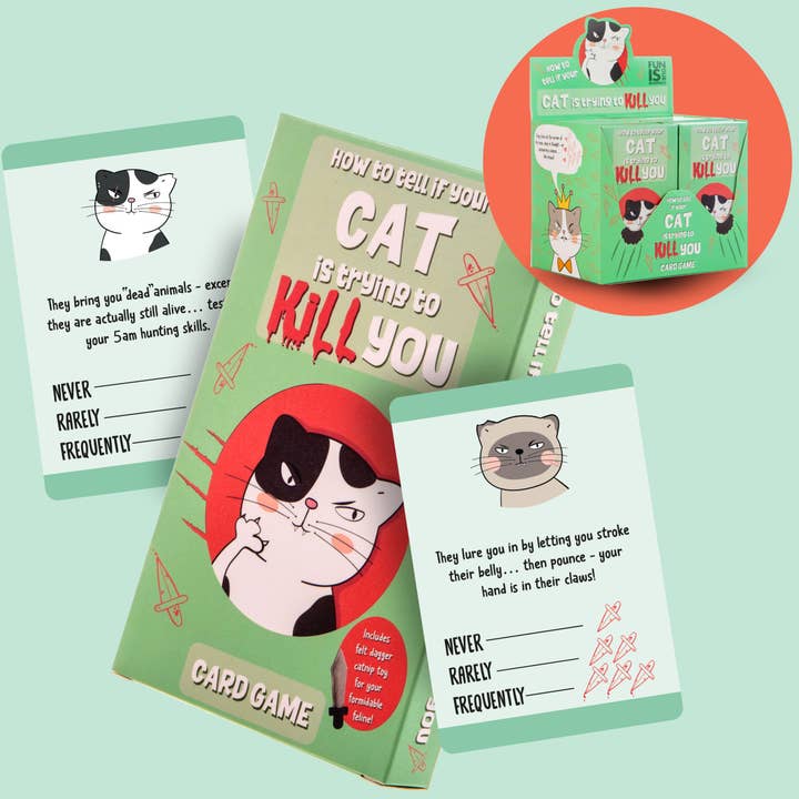Boxer Gifts - Wholesale Card Game - BESTSELLER - Is Your Cat is Trying to Kill You Card Game