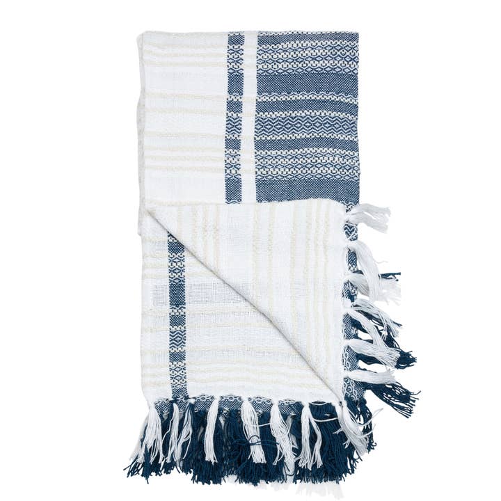 Elsie & Zoey - Wholesale Throw Blanket - Genevieve 50x70" Indoor/Outdoor Recycled Woven Throw Blanket