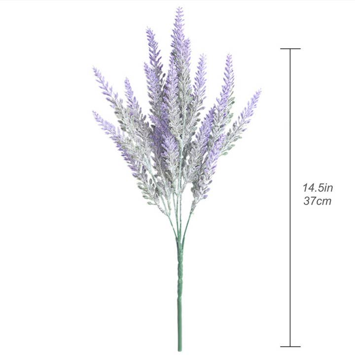 Angel Isabella - Wholesale Artificial Flowers - 14" Artificial Frosted Lavender bush