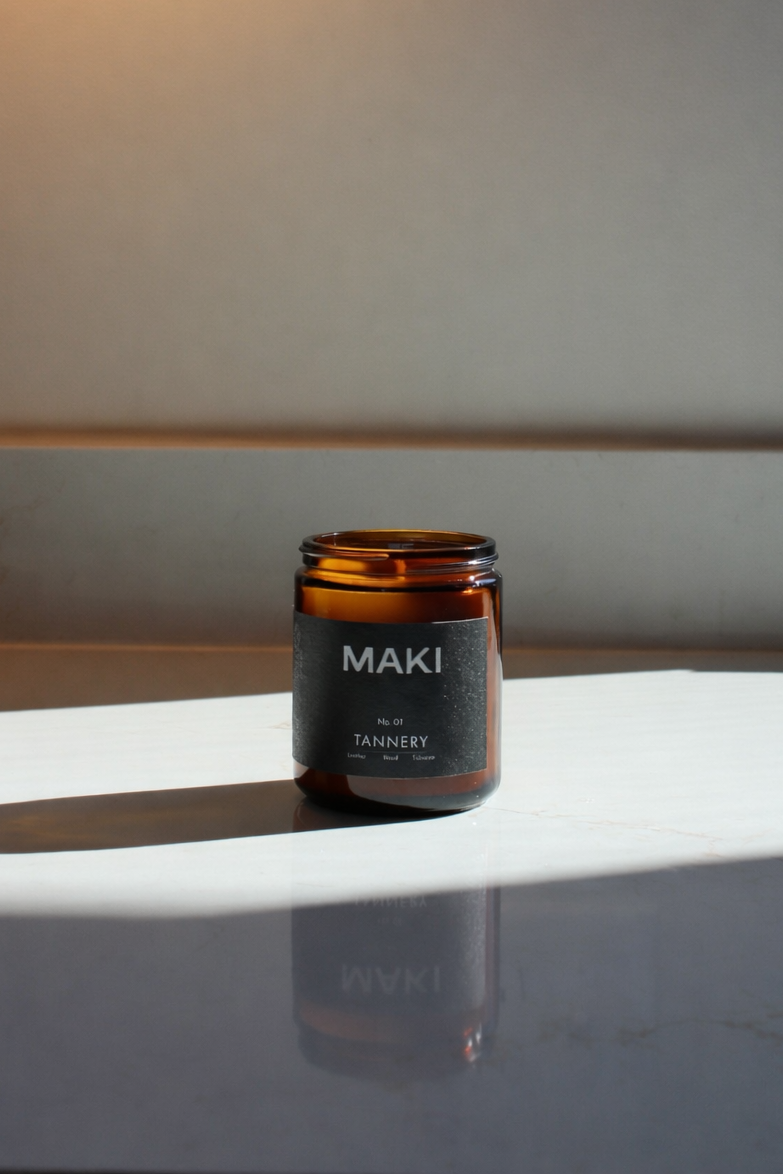 Ware by Maki - Wholesale Jar/Filled Candle - Soy Candle No. 01 - TANNERY3