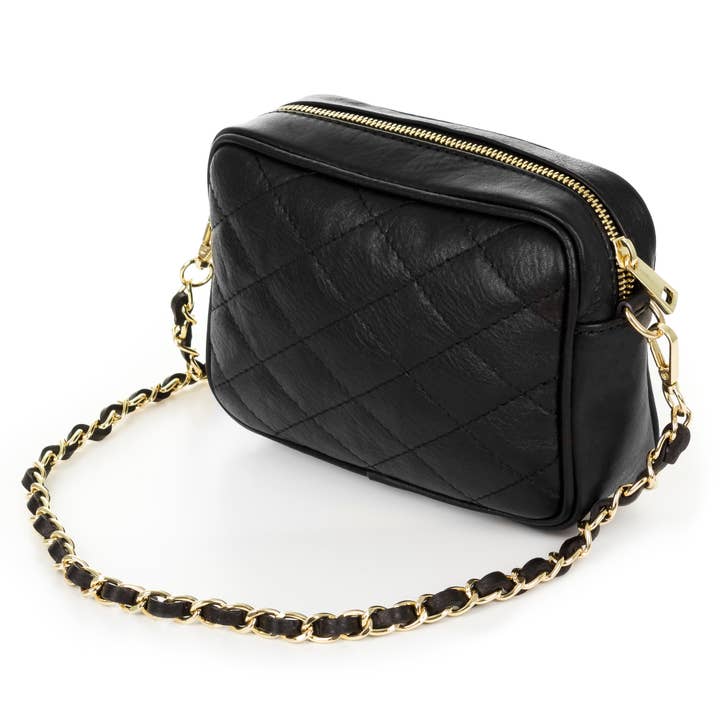 FIRENZE ARTEGIANI - Vente Sac porté épaule – femme - Sac à bandoulière femme Cléopâtre. Cuir véritable Cuir matelassé6