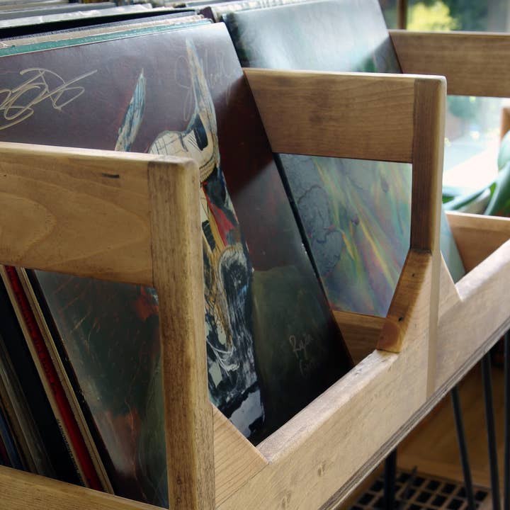 WickerWoodWorks - Wholesale Retailer display – Home & Living - The Deluxe Tall Boy Vinyl Record Storage5