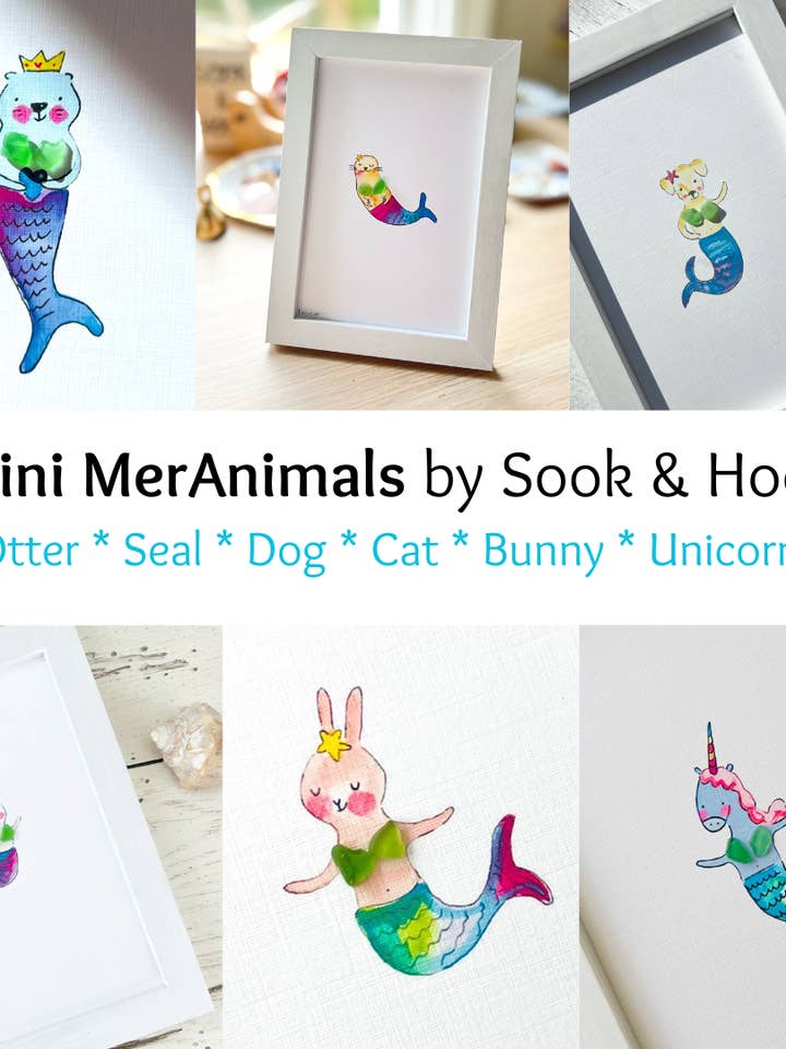 Mini MerAnimals Collection by Sook & Hook for wholesale by Sook & Hook