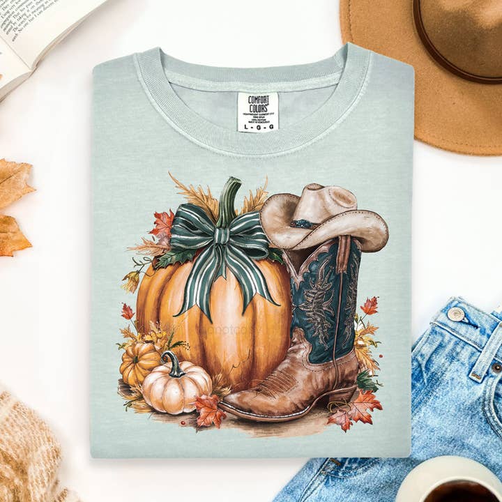 Western Fall DTF Heat Transfer for wholesale by Trendy Transfers