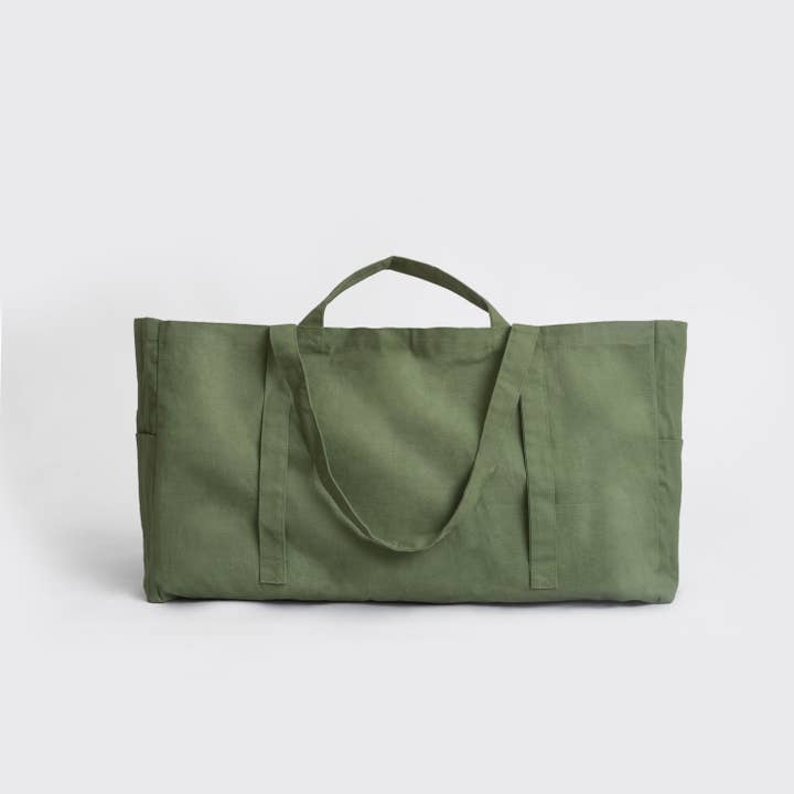 OMOM - Wholesale Tote Bag - Unisex - Organic Large Cloth Crate Green