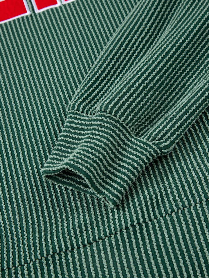 Suhkasana - Wholesale Graphic Sweatshirt - Women's - Corduroy MERRY Letter Christmas Pullover Sweatshirt19