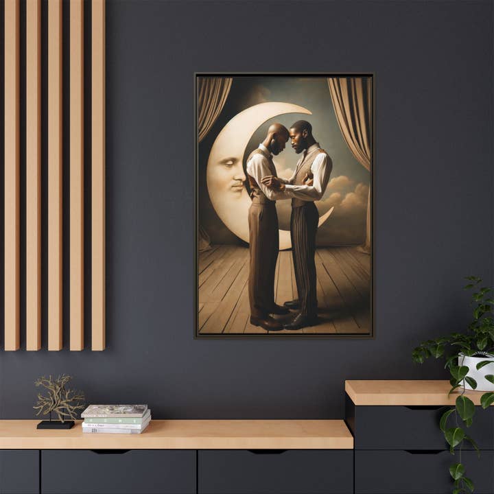 Walt & Pete - Wholesale Art Print - Missing Art Studies - Man In The Moon 00244