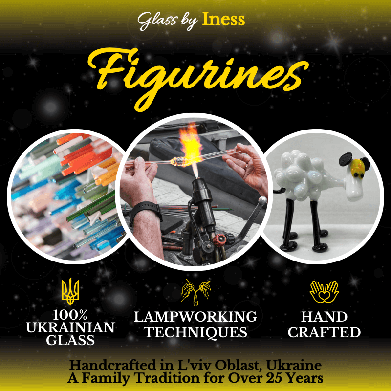 Glass by Iness - Wholesale Decorative Figurine - Naturally Colored Glass Figurine - Handcrafted - Octopus Design10