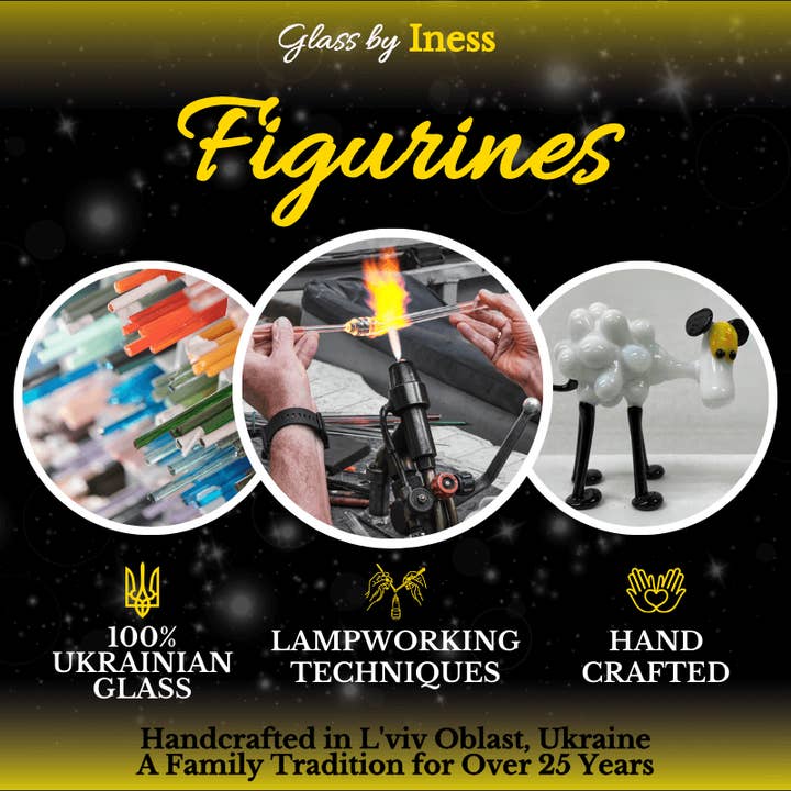 Glass by Iness - Wholesale Decorative Figurine - Naturally Colored Glass Figurine - Handcrafted - Octopus Design10