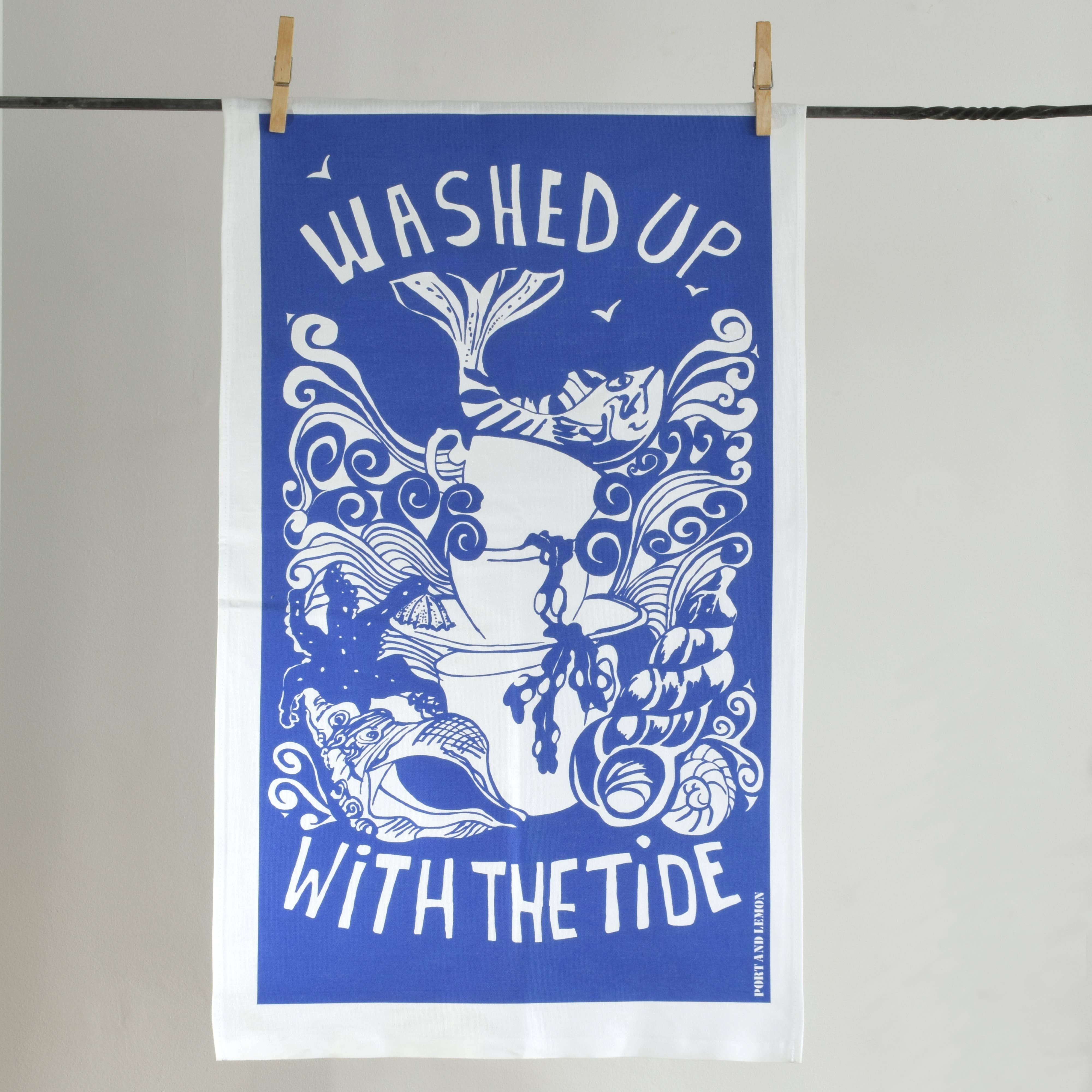 Port and Lemon - Wholesale Tea Towel - Washed up with the Tide Tea Towel by Port and Lemon1
